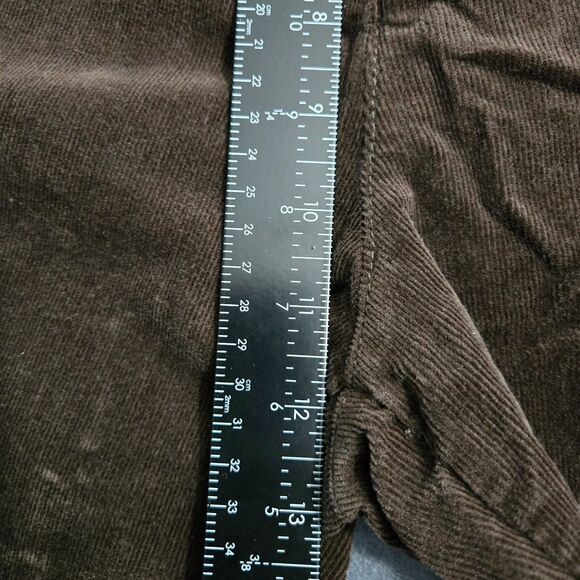 Erika Women 14 Brown Daria Corduroy Jeans Straight Leg High Rise - Picture 13 of 14